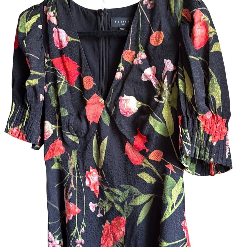 Ted Baker Sienno Mini Puff Sleeve Dress - Picture 8 of 9